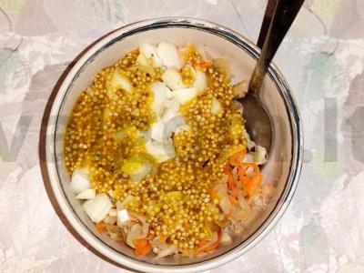 Marinuotų kopūstų salotos su prancūziška garstyčia Žingsnis 5