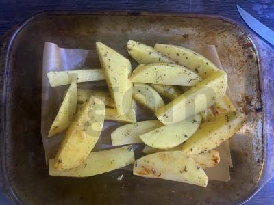 Kaimiški bulvės su paprika ir itališkais prieskoniais Žingsnis 6