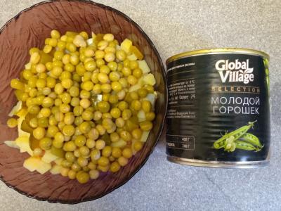 Salotas „Žieminis“ su rūkytomis vištienos krūtinėlėmis Žingsnis 5