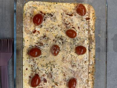 Kanelonai su mocarela ir vyšniniais pomidorais Žingsnis 6