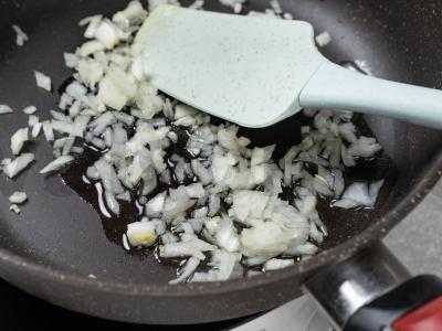 Švelnus aštrus lęšių ir grybų piure Žingsnis 5