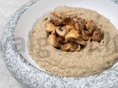 Švelnus aštrus lęšių ir grybų piure Žingsnis 7