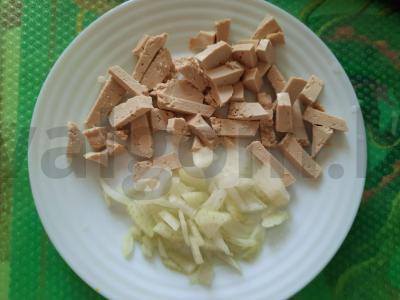 Funchosa su enoki grybais ir tofu Žingsnis 2