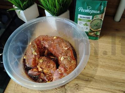 Kiaulienos nugarinė su grūdėta garstyčia Žingsnis 1