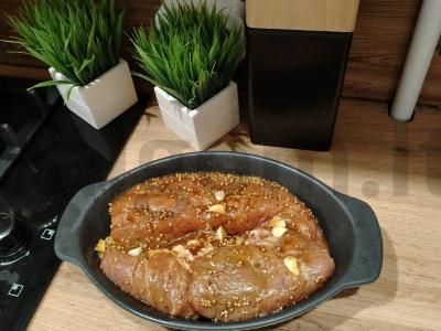 Kiaulienos nugarinė su grūdėta garstyčia Žingsnis 2