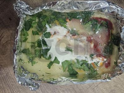 Mėsos kukuliai orkaitėje su grietinės-tomato padažu ir žolelėmis Žingsnis 3