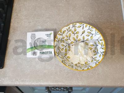 Desertas su rikota ir vaisiais Žingsnis 3