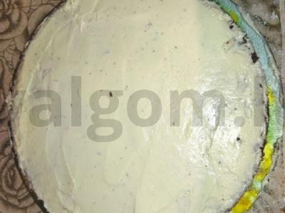 Tortas „Praga“ su kondensuotu pienu Žingsnis 10