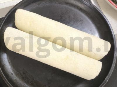 Daržovių ritinys su keptu halumi sūriu Žingsnis 3