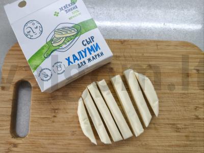 Daržovių ritinys su keptu halumi sūriu Žingsnis 4