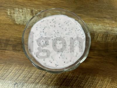 Desertas iš varškės su chia sėklomis ir vynuogėmis Žingsnis 6