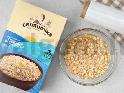 Avižinė košė su grybais be virimo Žingsnis 1