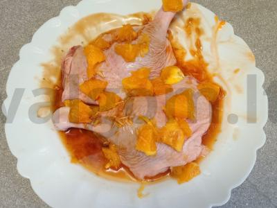 Vaisių antis šlaunelės Žingsnis 2