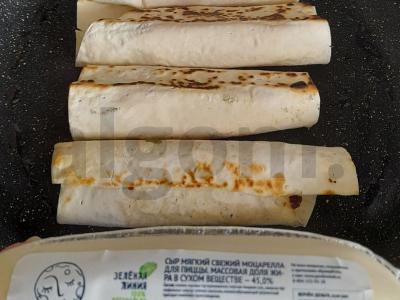 Lavašas su mocarela ir kumpiu Žingsnis 4