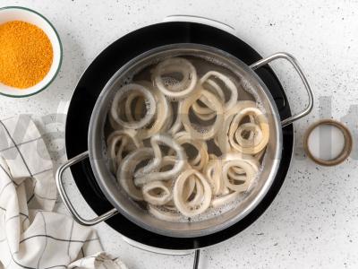 Žuvies kotletai su kalmarais Žingsnis 1