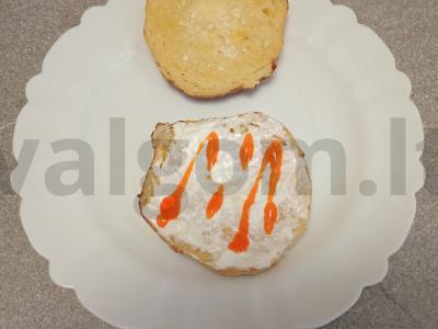 Sūrio bandelė su krevetėmis Žingsnis 10