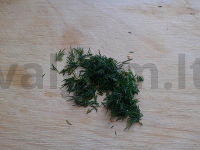 Įdaryti kiaušiniai su varškės sūriu ir krapais Žingsnis 2