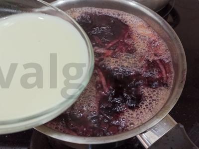 Obuolių ir mėlynių džemo kisielius Žingsnis 4