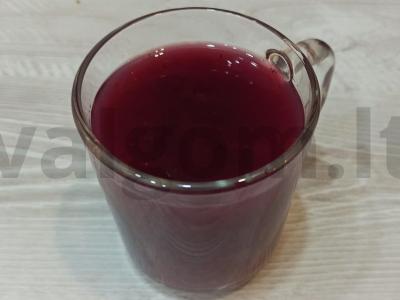 Obuolių ir mėlynių džemo kisielius pagrindine nuotrauka