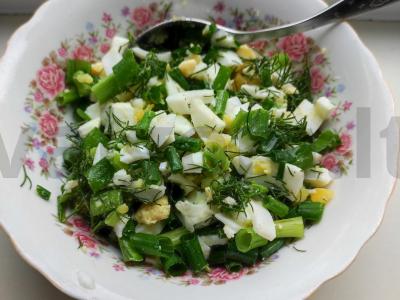 Kibinai su kiaušiniu ir žaliu svogūnu Žingsnis 3