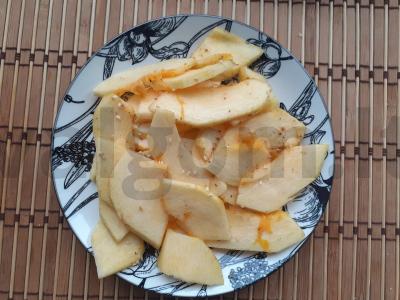 Moliūgas, kepamas su sezamo sėklomis ir prieskoniais Žingsnis 2