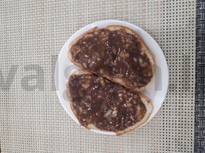 Sumuštinis su šokoladiniu-bananų padažu Žingsnis 4