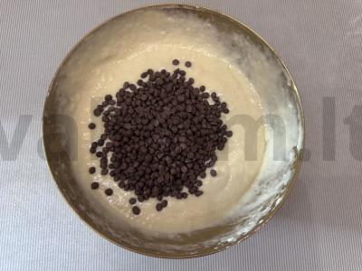 Blynai su šokoladiniais gabaliukais per 30 minučių Žingsnis 4