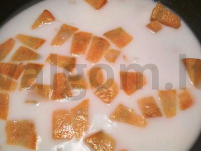 Ryžių košė su moliūgu lėtoje viryklėje Žingsnis 3