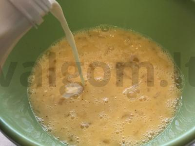 Omletas su rūgštynėmis ir prieskoniais Žingsnis 3