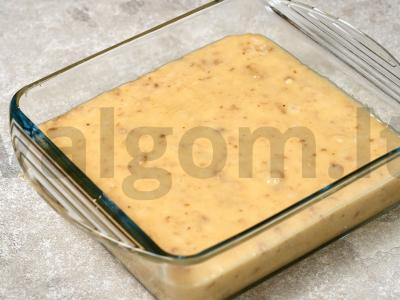 Riešutų biskvitas Žingsnis 6