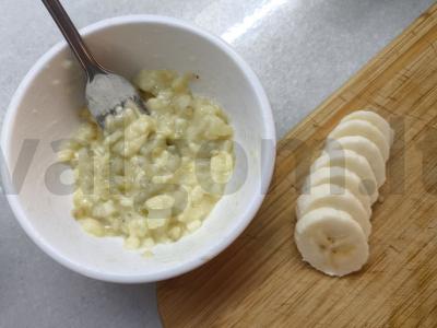 Manų košė su pienu, bananais ir cukrumi Žingsnis 3