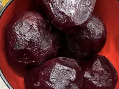 Burokėlių vafliai iš linų miltų Žingsnis 1