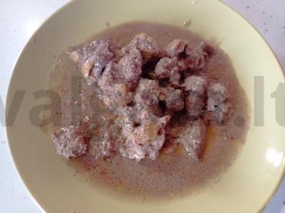 Troškinta vištienos kepenėlė grietinėlėje pagrindine nuotrauka