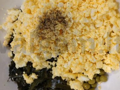 Naudingas jūros kopūstų salotas su žaliais žirneliais Žingsnis 3