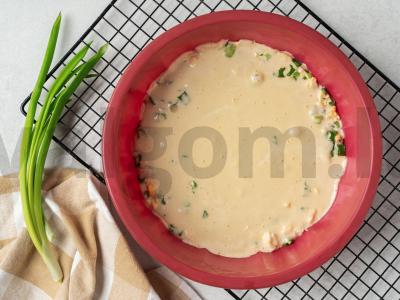 Žaliojo svogūno pyragas Žingsnis 7