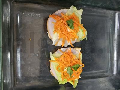 Aštrus užkandis su korėjietiška morkų salotomis Žingsnis 4