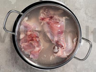 Kaninų mėsos paštetas Žingsnis 1