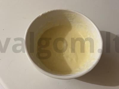 Bananų blyneliai su raugintu pienu Žingsnis 6