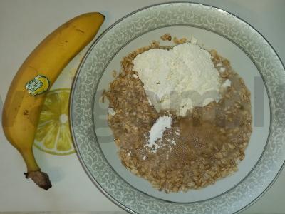 Bananų avižų blynas Žingsnis 2