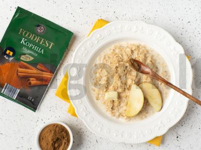 Avižinė košė su pienu, obuoliu ir cinamonu Žingsnis 5