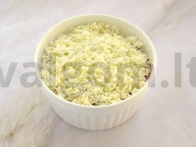 Salotas „Generolas“ su rūkytomis vištienos krūtinėlėmis Žingsnis 6