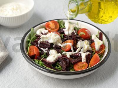 Salotas su burokėliais ir stracciatella Žingsnis 4