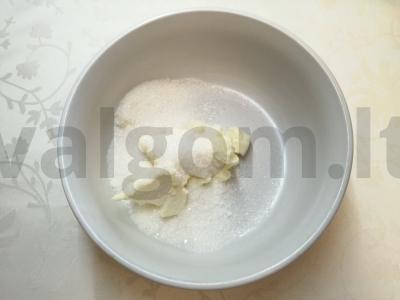 Sviestinis žemės riešutų sausainis Žingsnis 2