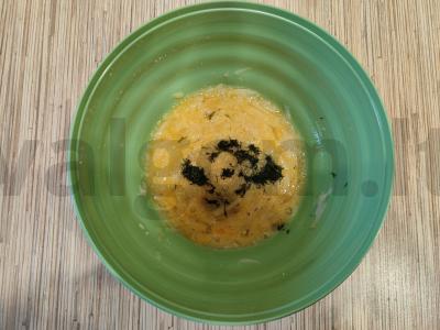 Karšti sumuštiniai su bulvėmis, kiaušiniu ir žolelėmis Žingsnis 5