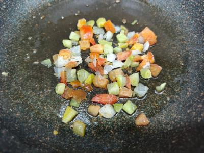 Makaronai-nestai su daržovių mišiniu orkaitėje Žingsnis 1