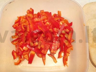 Daržovių salotas su česnaku Žingsnis 1