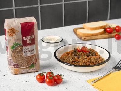 Grikių košė pagal pirklių receptą su kepenimis pagrindine nuotrauka