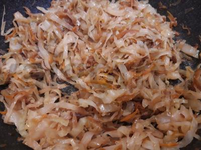 Kopūstai, troškinti su konservuota šamais Žingsnis 6