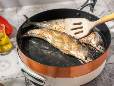 Kepta skumbrė su daržovėmis Žingsnis 2