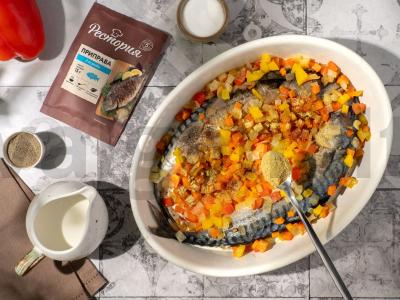 Kepta skumbrė su daržovėmis Žingsnis 3